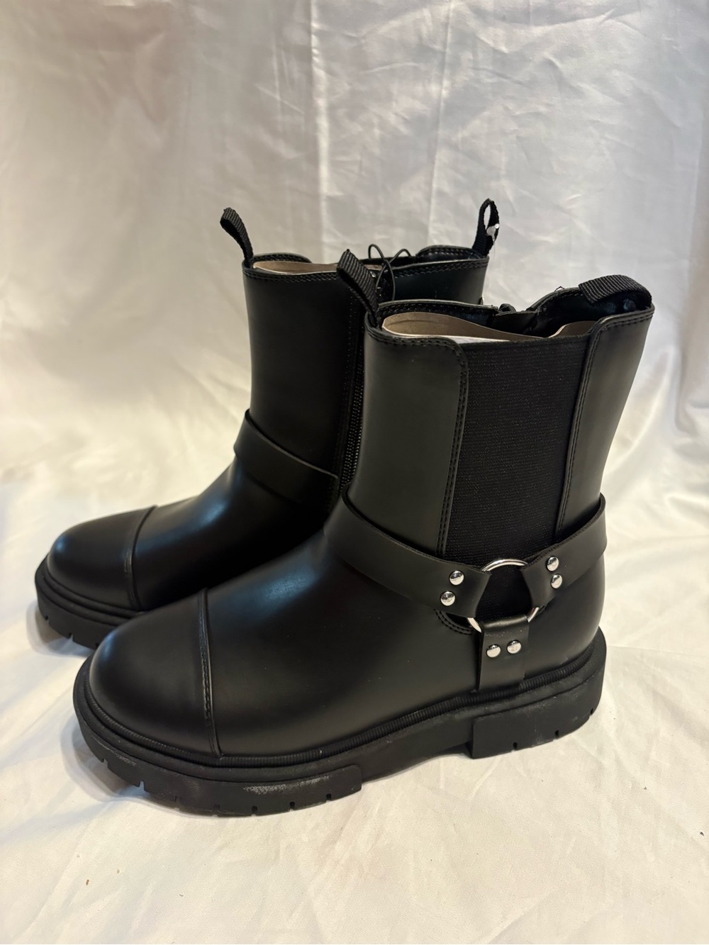 art class Black Harness Chelsea Boots